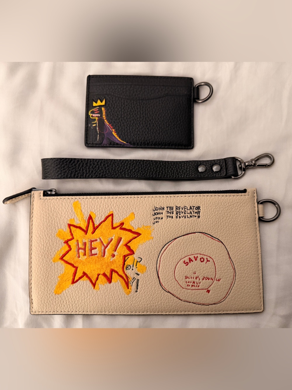 Authentic Coach X Jean-Michel Basquiat Limited Edition Pouch Trio Set